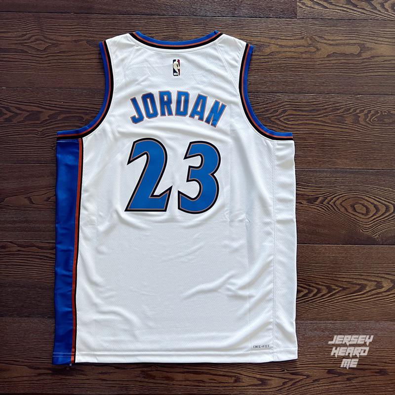 【球衣藏家】Michael Jordan MJ 喬丹 Wizards 喬神 巫師 復古 球迷版 NBA 球衣-細節圖2