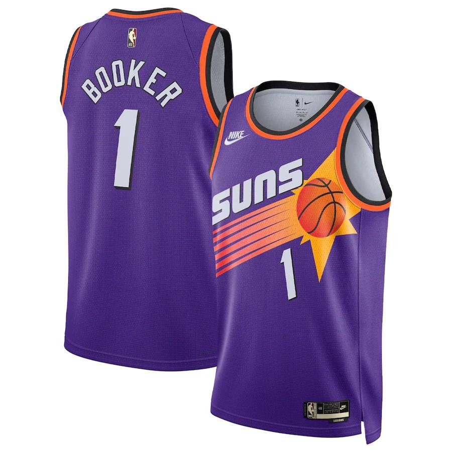 【球衣藏家】Booker 布克 22-23 太陽 復古版 Suns HWC SW NIKE 球迷版 NBA 球衣-細節圖2