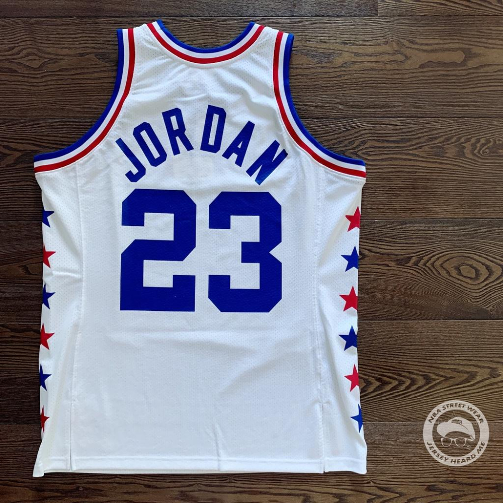 【球衣藏家】Michael Jordan 1985 明星賽 ASG M&N  MJ 喬丹 復刻 球員版 NBA 球衣-細節圖2
