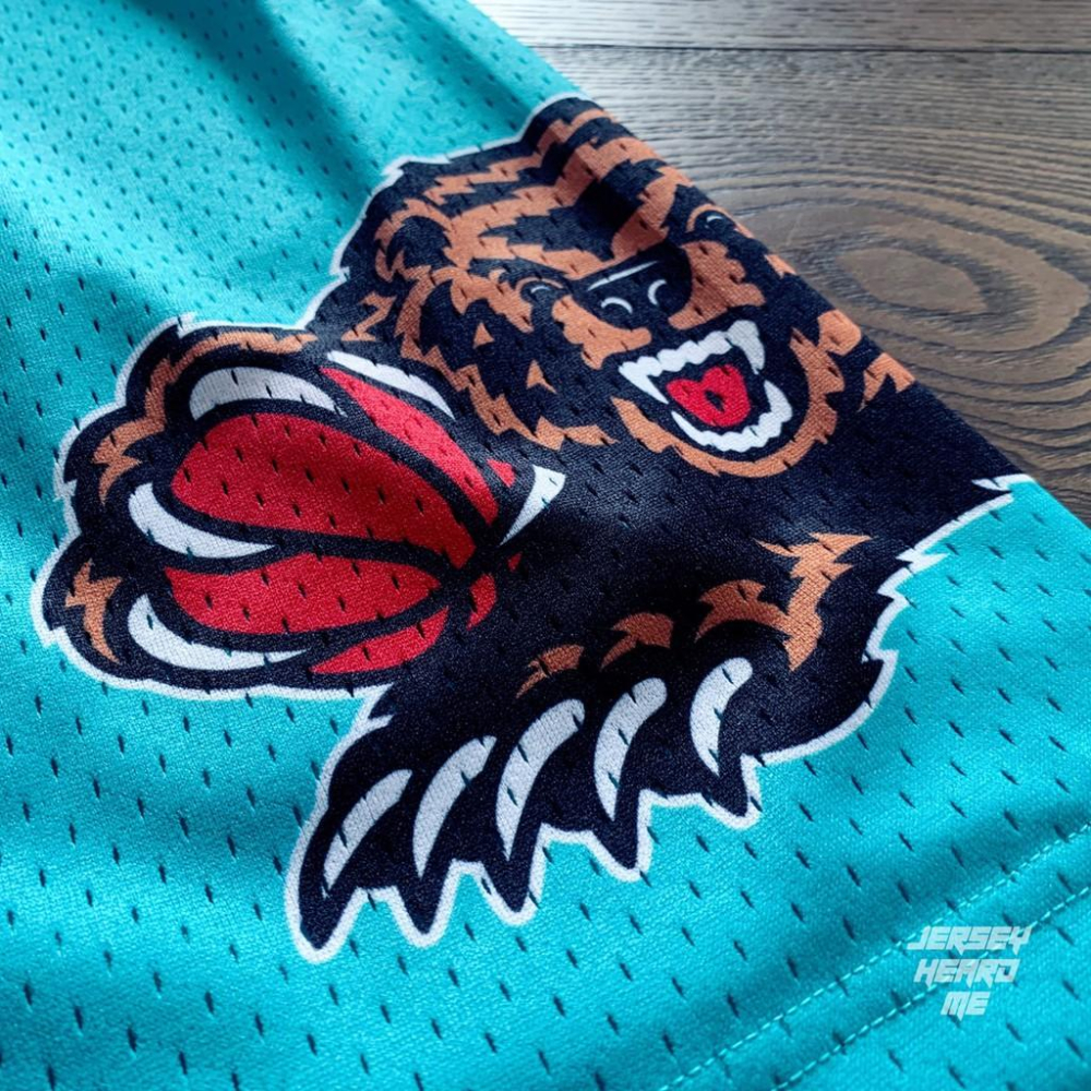 【球衣藏家】灰熊 湖水綠 Grizzlies Mitchell & Ness M&N SW 球迷版 NBA 球褲-細節圖2