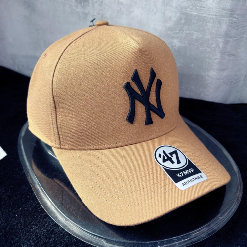 【球衣藏家】47 Brand 洋基 Yankees 土色 可調式 老帽 MLB Dad Hat