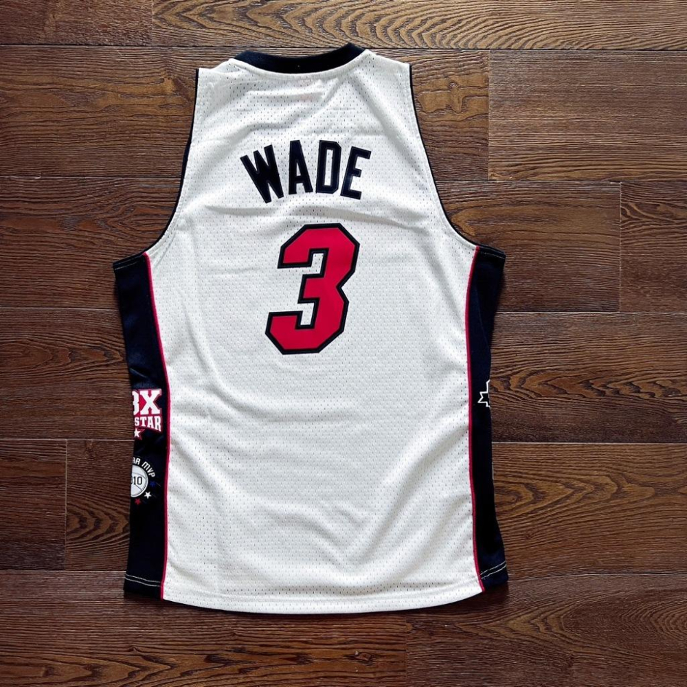 【球衣藏家】Wade 熱火 HOF 名人堂 Heats M&N HWC Swingman 球迷版 NBA 球衣-細節圖2