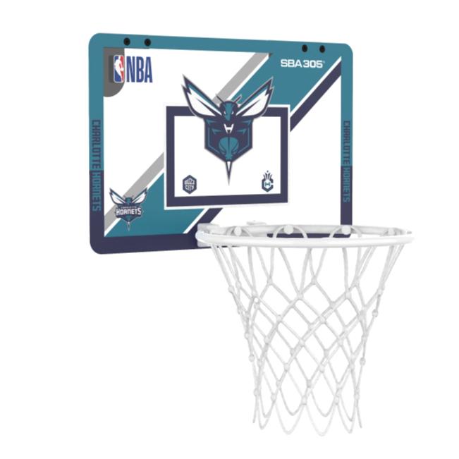 【球衣藏家】SBA305 台灣總代理 NBA 官方授權 壁掛式 居家 室內 玩具 小籃框 MINI款 - 黃蜂 附小籃球-細節圖5