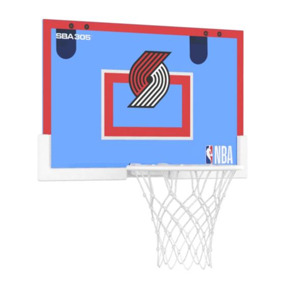 【球衣藏家】SBA305 台灣總代理 NBA 官方授權 壁掛式 居家 室內 玩具 小籃框 隊徽款 - 拓荒者 附小籃球-細節圖4