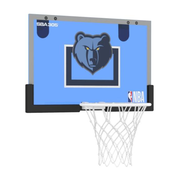 【球衣藏家】SBA305 台灣總代理 NBA 官方授權 壁掛式 室內 玩具 小籃框 紅藍 隊徽款 - 灰熊 附小籃球-細節圖4