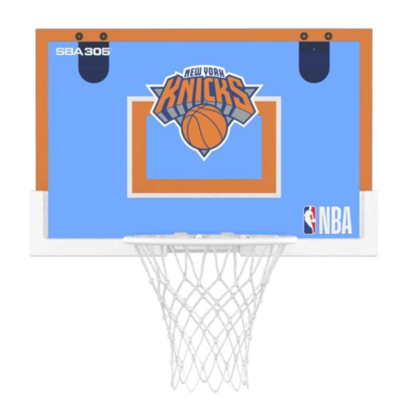 【球衣藏家】SBA305 台灣總代理 NBA 官方授權 壁掛式 室內 玩具 小籃框 紅藍 隊徽款 - 尼克 附小籃球-細節圖3