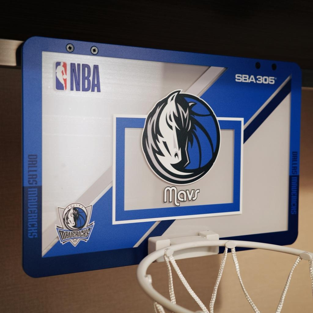 【球衣藏家】SBA305 台灣總代理 NBA 官方授權 壁掛式 室內 玩具 小籃框 MINI款 - 獨行俠 附小籃球-細節圖2