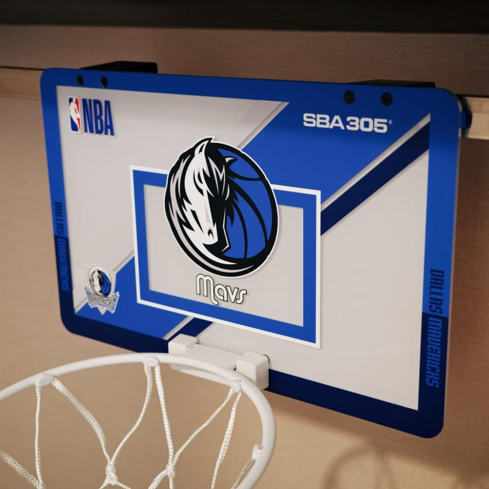 【球衣藏家】SBA305 台灣總代理 NBA 官方授權 壁掛式 室內 玩具 小籃框 MINI款 - 獨行俠 附小籃球-細節圖3