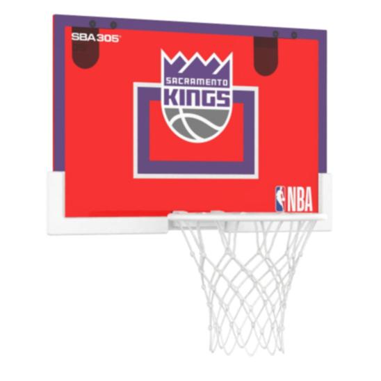 【球衣藏家】SBA305 台灣總代理 NBA 官方授權 壁掛式 居家 室內 玩具 小籃框 隊徽款 - 國王 附小籃球-細節圖4