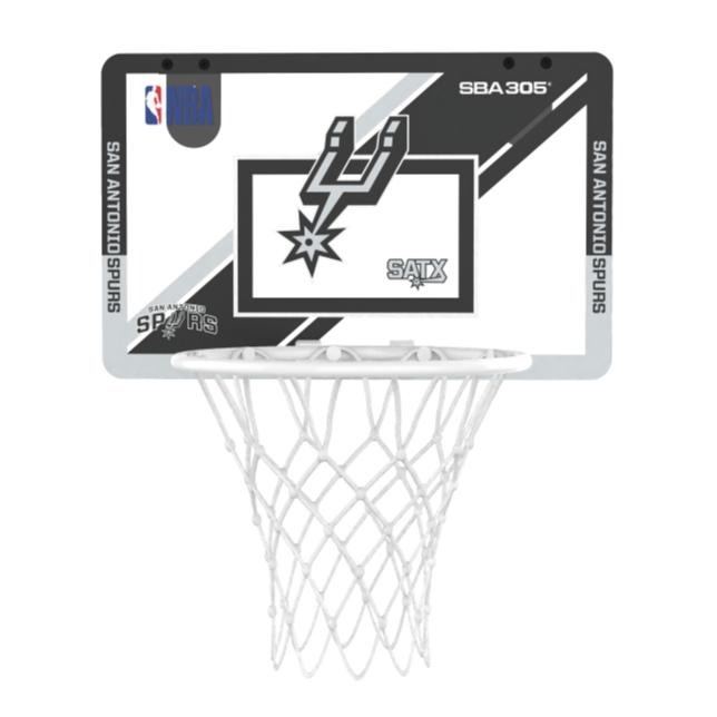 【球衣藏家】SBA305 台灣總代理 NBA 官方授權 壁掛式 居家 室內 玩具 小籃框 MINI款 -馬刺 附小籃球-細節圖4