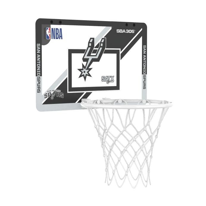 【球衣藏家】SBA305 台灣總代理 NBA 官方授權 壁掛式 居家 室內 玩具 小籃框 MINI款 -馬刺 附小籃球-細節圖5