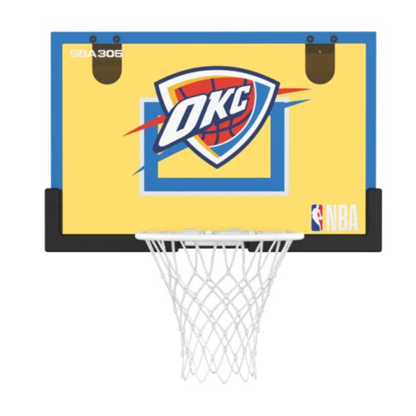 【球衣藏家】SBA305 台灣總代理 NBA 官方授權 壁掛式 居家 室內 玩具 小籃框 隊徽款 - 雷霆 附小籃球-細節圖3