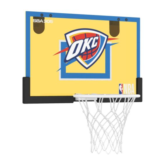 【球衣藏家】SBA305 台灣總代理 NBA 官方授權 壁掛式 居家 室內 玩具 小籃框 隊徽款 - 雷霆 附小籃球-細節圖4