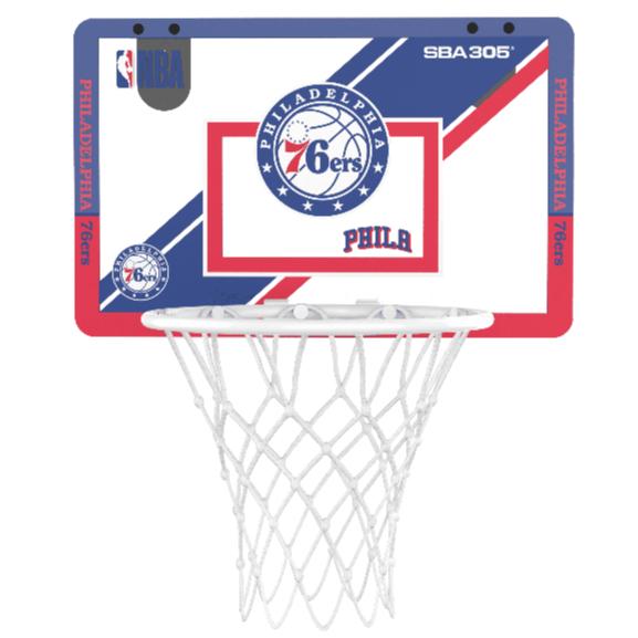 【球衣藏家】SBA305 台灣總代理 NBA 官方授權 壁掛式 室內 玩具 小籃框 MINI款 - 76人 附小籃球-細節圖4