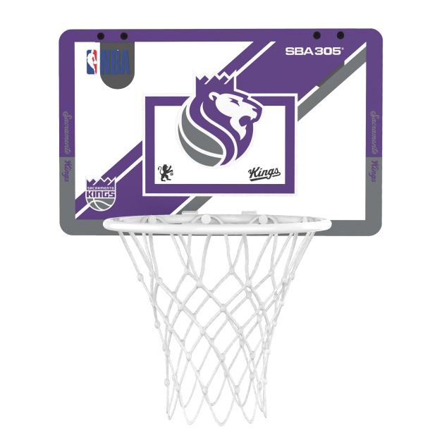 【球衣藏家】SBA305 台灣總代理 NBA 官方授權 壁掛式 居家 室內 玩具 小籃筐 MINI款 - 國王 附小籃球-細節圖4