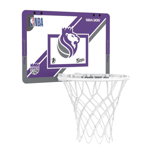【球衣藏家】SBA305 台灣總代理 NBA 官方授權 壁掛式 居家 室內 玩具 小籃筐 MINI款 - 國王 附小籃球-細節圖5