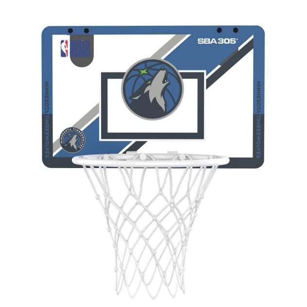 【球衣藏家】SBA305 台灣總代理 NBA 官方授權 壁掛式 居家 室內 玩具 小籃框 MINI款 - 灰狼 附小籃球-細節圖4