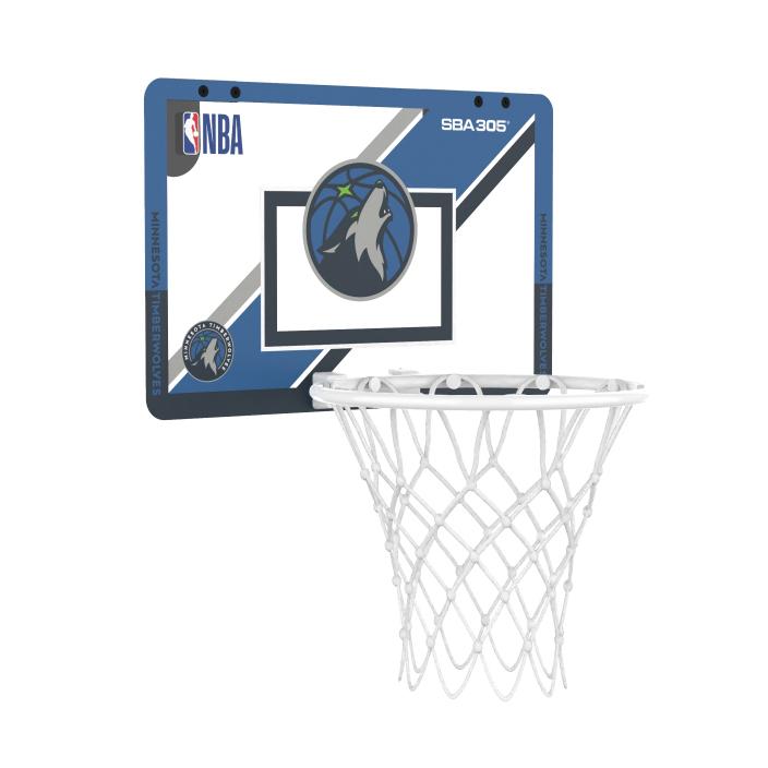 【球衣藏家】SBA305 台灣總代理 NBA 官方授權 壁掛式 居家 室內 玩具 小籃框 MINI款 - 灰狼 附小籃球-細節圖5