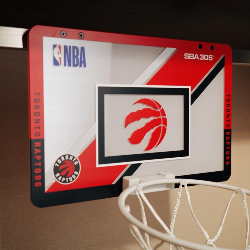 【球衣藏家】SBA305 台灣總代理 NBA 官方授權 壁掛式 居家 室內 玩具 小籃框 MINI款 - 暴龍 附小籃球-細節圖2