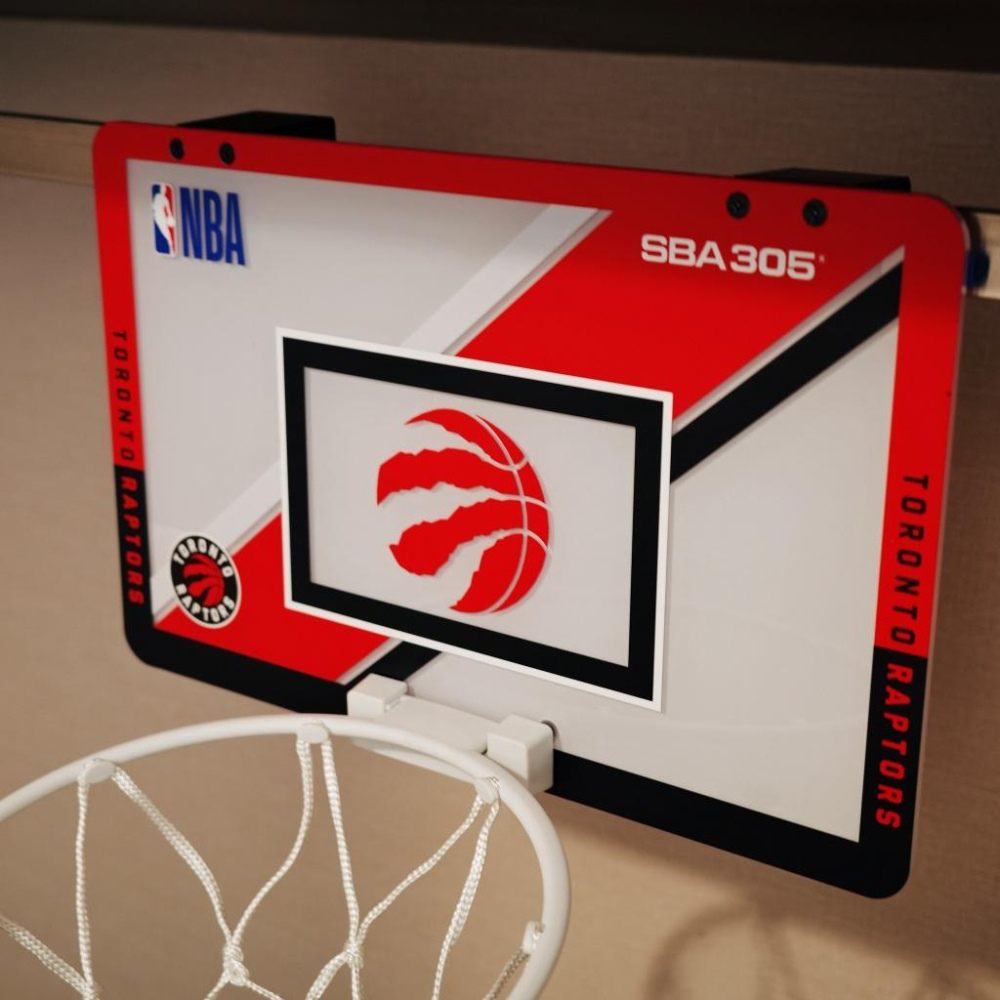 【球衣藏家】SBA305 台灣總代理 NBA 官方授權 壁掛式 居家 室內 玩具 小籃框 MINI款 - 暴龍 附小籃球-細節圖3
