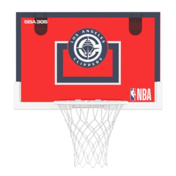 【球衣藏家】SBA305 台灣總代理 NBA 官方授權 壁掛式 居家 室內 玩具 小籃框 隊徽款 - 快艇 附小籃球-細節圖3