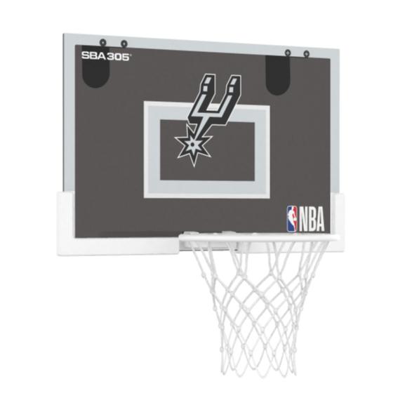 【球衣藏家】SBA305 台灣總代理 NBA 官方授權 壁掛式 居家 室內 玩具 小籃框 隊徽款 - 馬刺 附小籃球-細節圖4