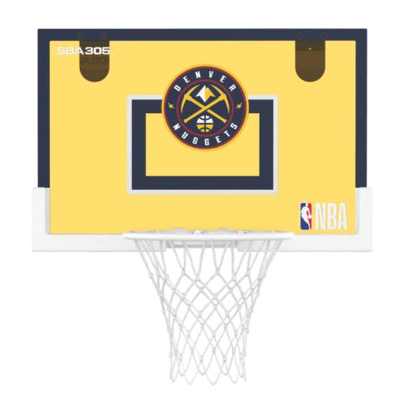 【球衣藏家】SBA305 台灣總代理 NBA 官方授權 壁掛式 居家 室內 玩具 小籃框 隊徽款 - 金塊 附小籃球-細節圖3