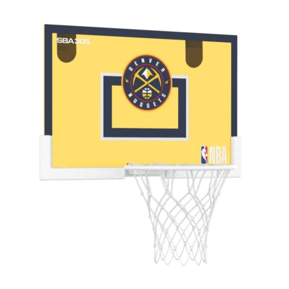 【球衣藏家】SBA305 台灣總代理 NBA 官方授權 壁掛式 居家 室內 玩具 小籃框 隊徽款 - 金塊 附小籃球-細節圖4