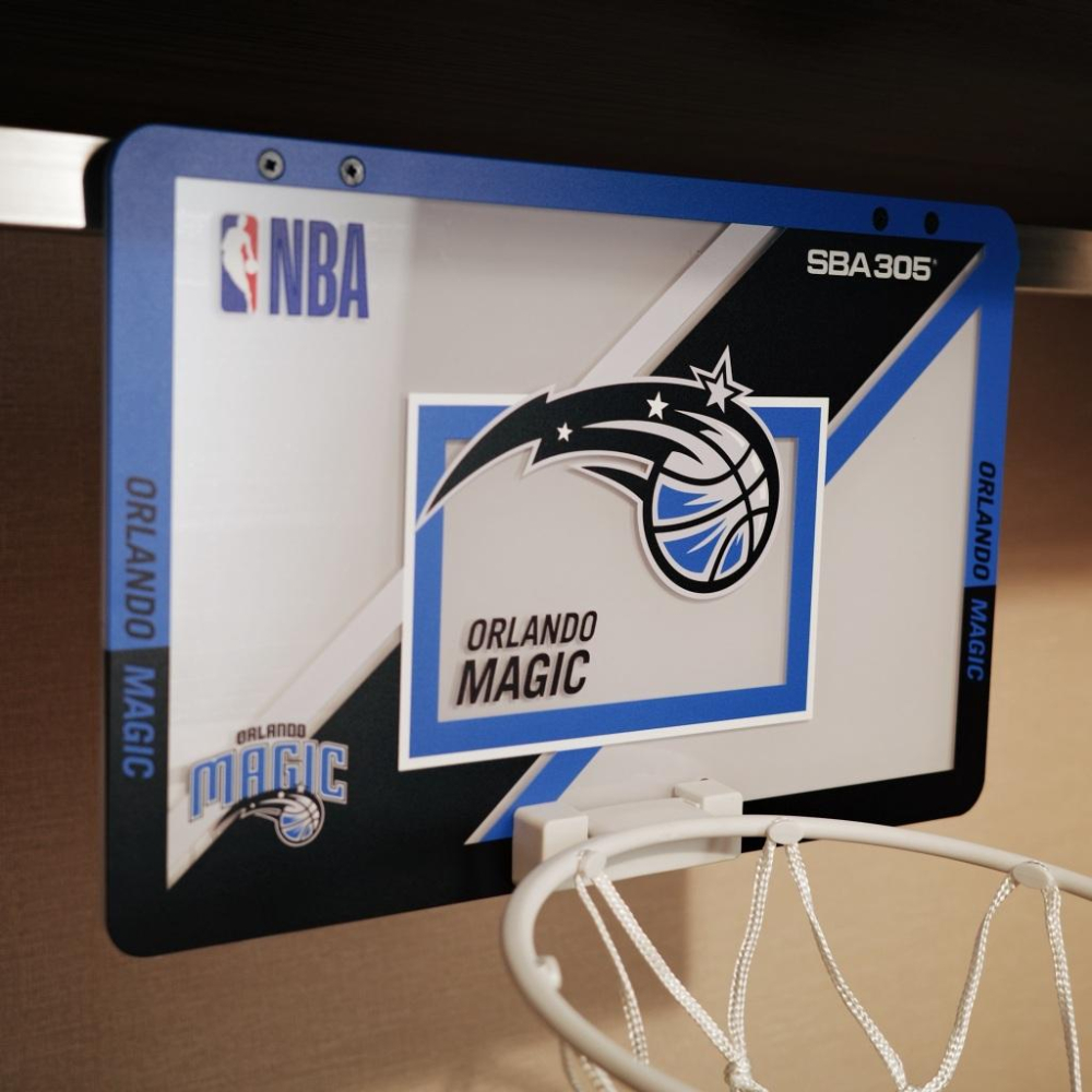【球衣藏家】SBA305 台灣總代理 NBA 官方授權 壁掛式 居家 室內 玩具 小籃框 MINI款 - 魔術 附小籃球-細節圖2