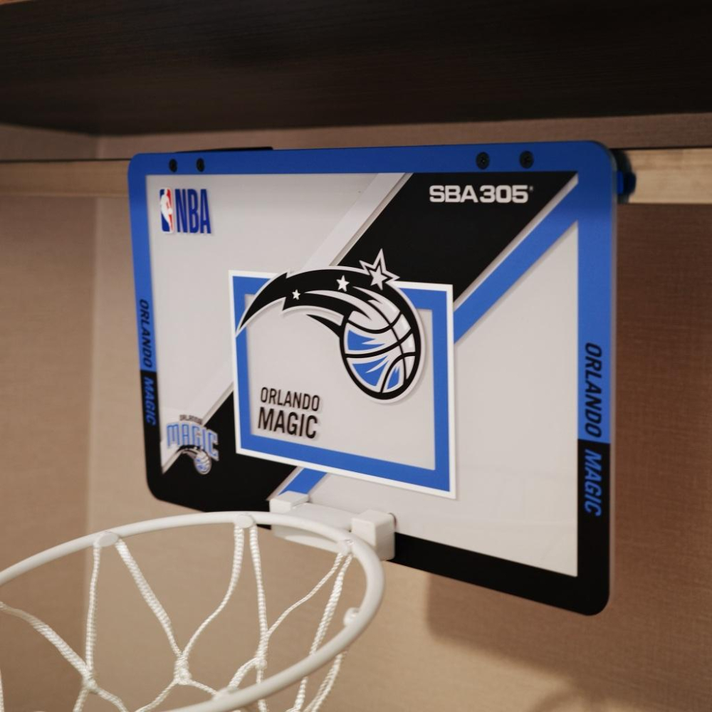 【球衣藏家】SBA305 台灣總代理 NBA 官方授權 壁掛式 居家 室內 玩具 小籃框 MINI款 - 魔術 附小籃球-細節圖3
