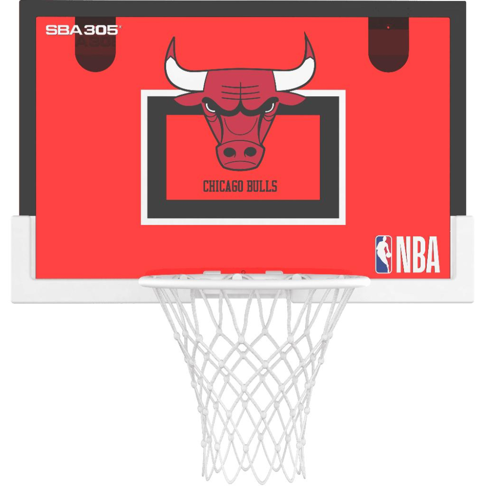 【球衣藏家】SBA305 台灣總代理 NBA 官方授權 壁掛式 居家 室內 玩具 小籃框 隊徽款 - 公牛 附小籃球-細節圖3