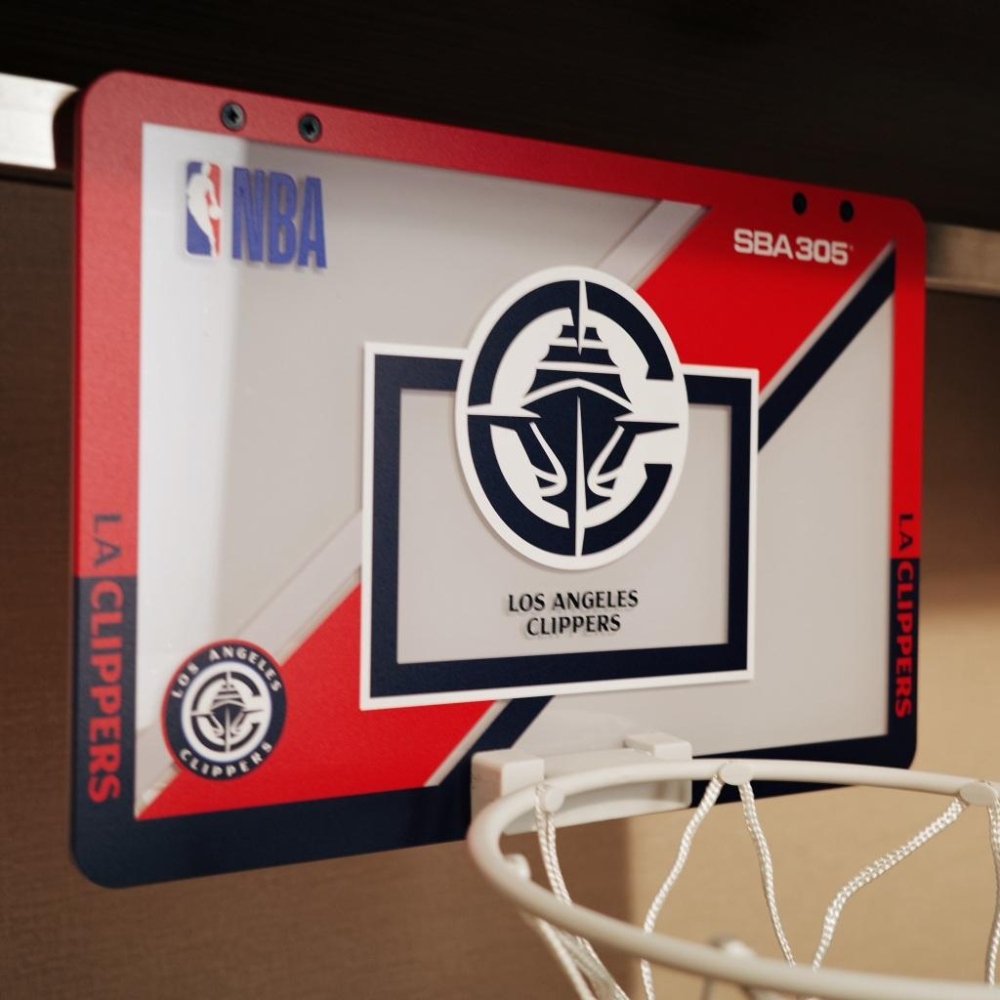 【球衣藏家】SBA305 台灣總代理 NBA 官方授權 壁掛式 居家 室內 玩具 小籃框 MINI款 - 快艇 附小籃球-細節圖3