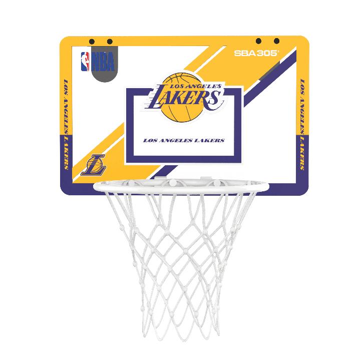 【球衣藏家】SBA305 台灣總代理 NBA 官方授權 壁掛式 居家 室內 玩具 小籃框 MINI款 - 湖人 附小籃球-細節圖6