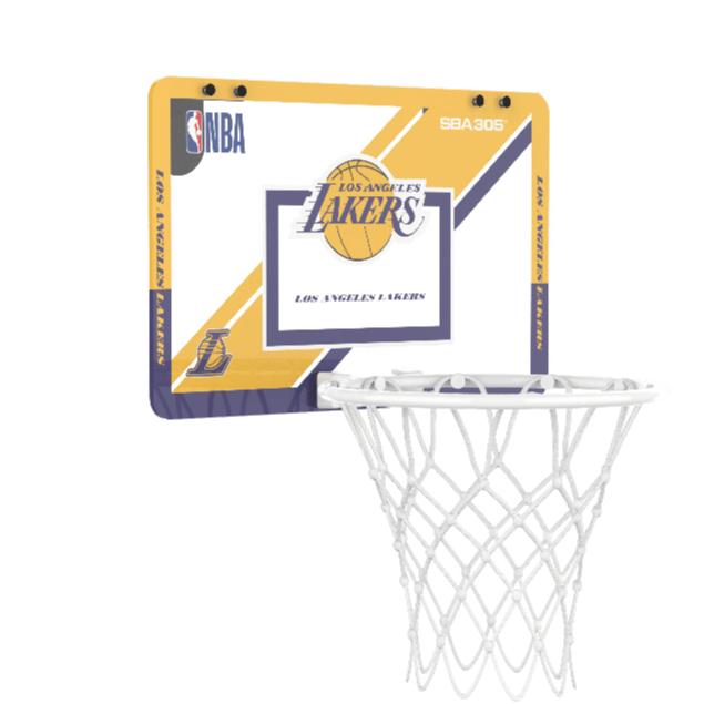 【球衣藏家】SBA305 台灣總代理 NBA 官方授權 壁掛式 居家 室內 玩具 小籃框 MINI款 - 湖人 附小籃球-細節圖7