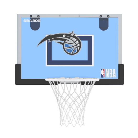 【球衣藏家】SBA305 台灣總代理 NBA 官方授權 壁掛式 居家 室內 玩具 小籃框 隊徽款 - 魔術 附小籃球-細節圖3