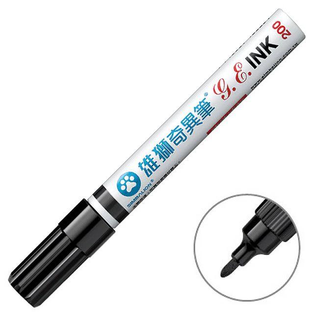 【雄獅文具】NO.200 雄獅油性速乾奇異筆(紅.黑.藍) 全館滿99元不含運才出貨～-細節圖2