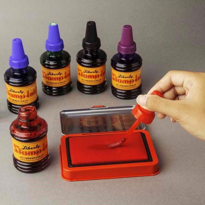 利百代 打印水 SL-02 藍.黑.紅三色 印台專用液55g 全館需滿99元不含運才出貨～-細節圖2
