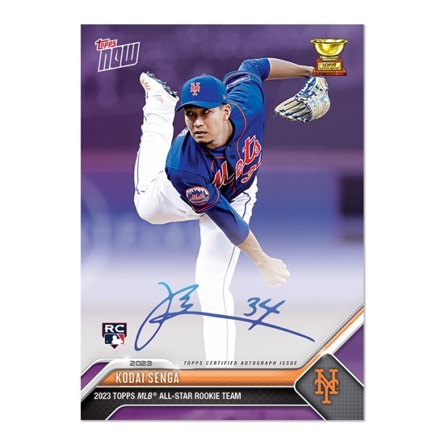 「85 Card」大聯盟 大都會隊 千賀滉大 rc 簽名卡 MLB TOPPS NOW® Kodai Senga-細節圖5