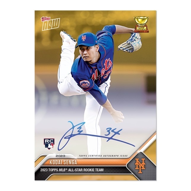 「85 Card」大聯盟 大都會隊 千賀滉大 rc 簽名卡 MLB TOPPS NOW® Kodai Senga-細節圖8