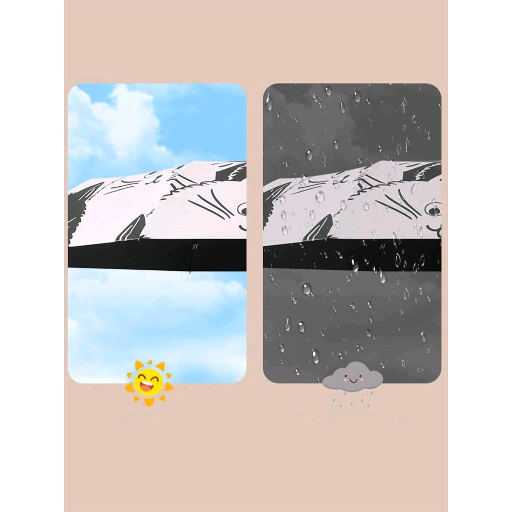 貓咪折疊傘 晴雨兩用傘 輕量雨傘 防曬傘 抗UV傘 可愛雨傘 隨身傘 女生雨傘-細節圖5