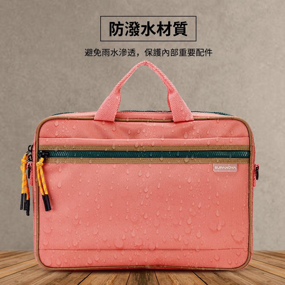 SUPANOVA EXPLORER探險家系列-防潑水 Laptop Bag 14吋筆電包 茱萸粉-細節圖7