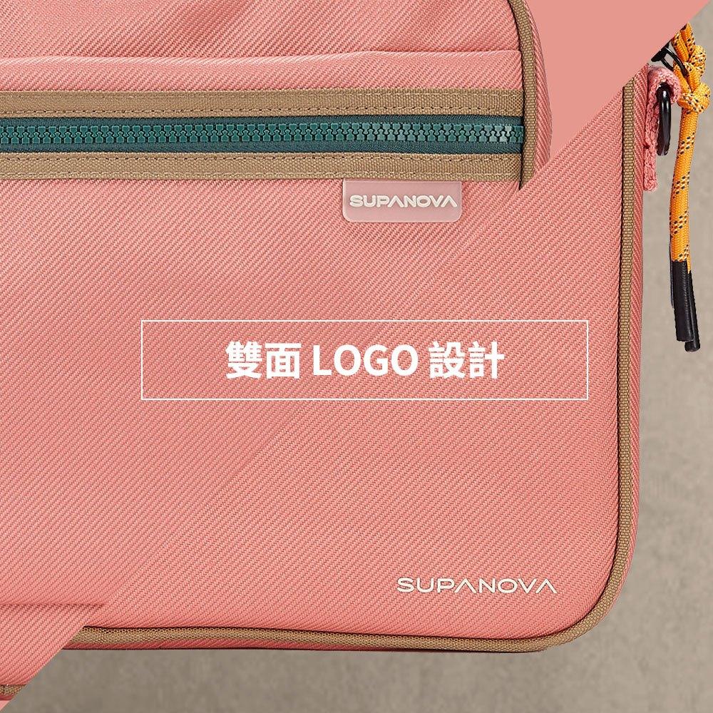 SUPANOVA EXPLORER探險家系列-防潑水 Laptop Bag 14吋筆電包 茱萸粉-細節圖8