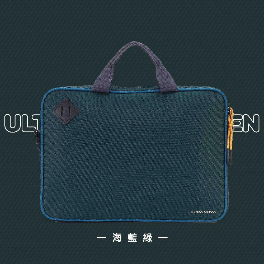 SUPANOVA EXPLORER探險家系列-防潑水 Laptop Bag 14吋筆電包 海藍綠-細節圖8