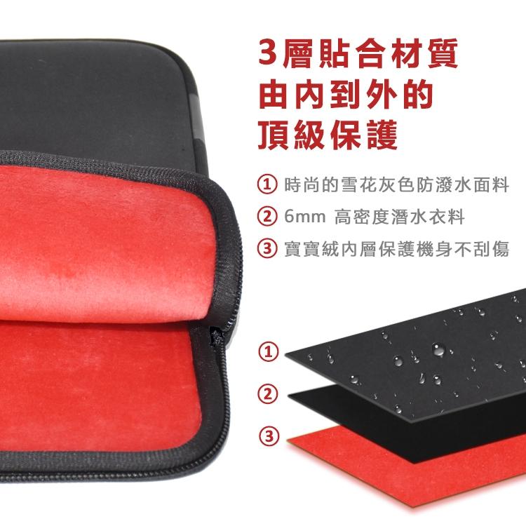 QUESToN Neoprene 防潑水 iPad Air 10.9吋平板保護套 深灰-細節圖5