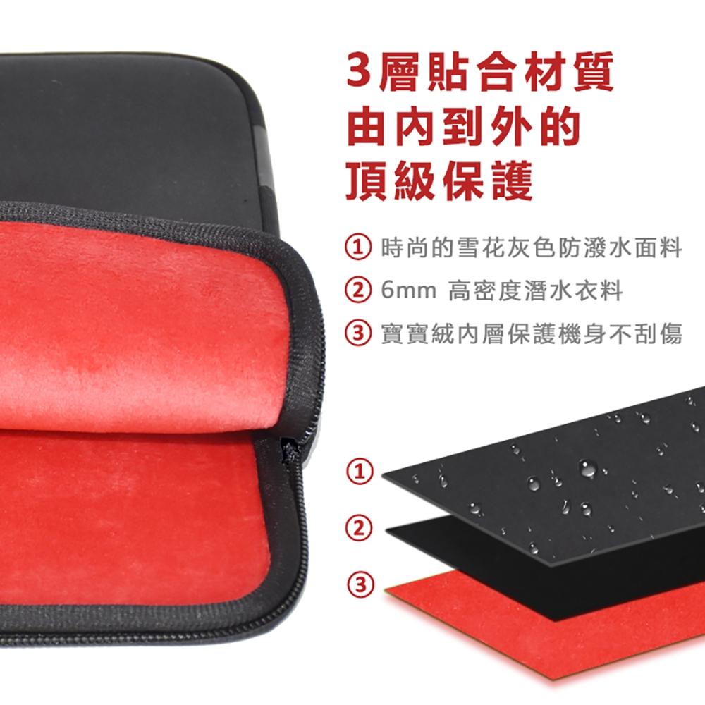 QUESToN Neoprene 防潑水 iPad Air 10.9吋平板保護套 淺灰-細節圖5