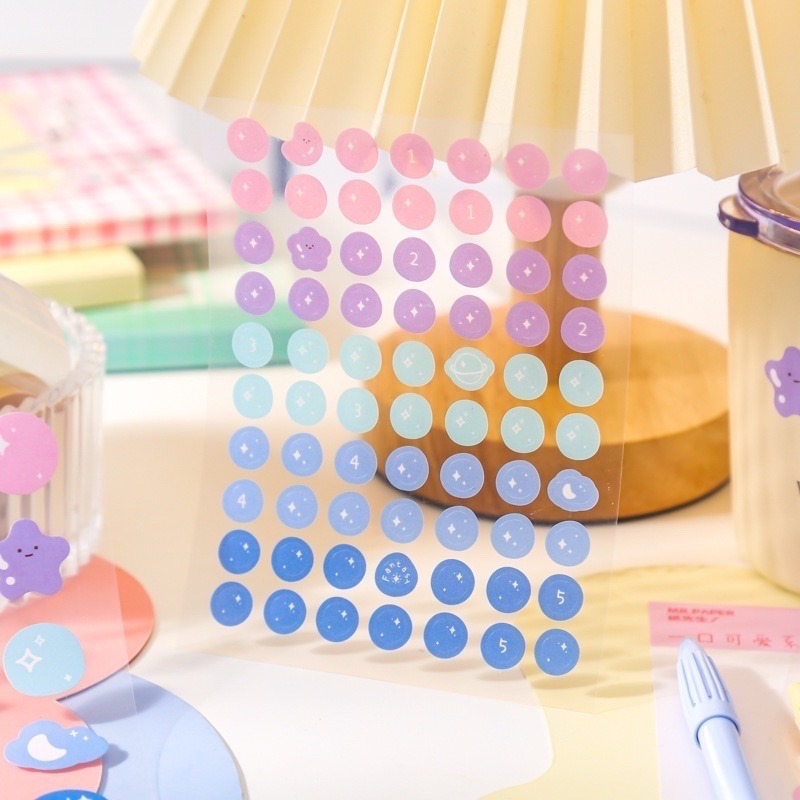 BoBo shop🌸 【一口可愛】鹽系簡約風格手帳裝飾貼-細節圖4