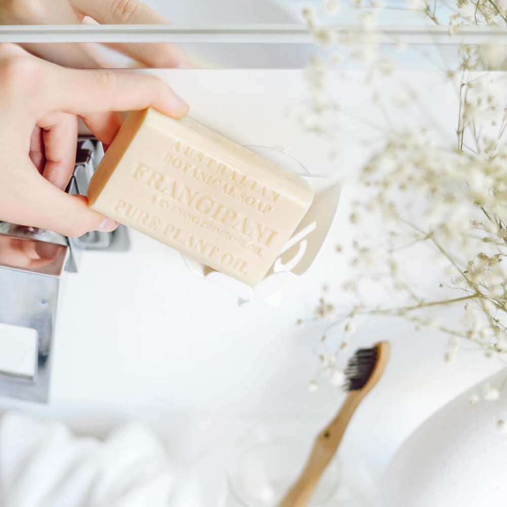 愛的小舖-澳洲植物精油香皂1塊200克，雞蛋花香味(分購)-細節圖2