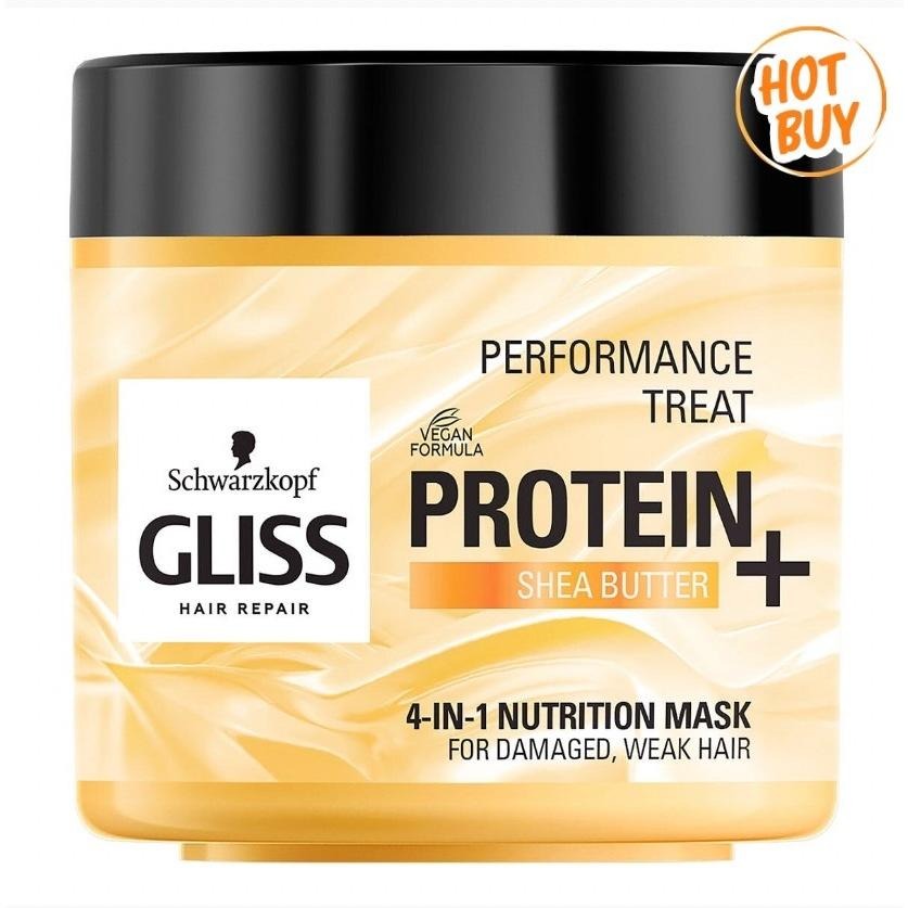 愛的小舖- 施華蔻 GLISS 極潤4效蛋白質能量髮膜 400毫升 X 2入 效期： 2026年2月份-細節圖2