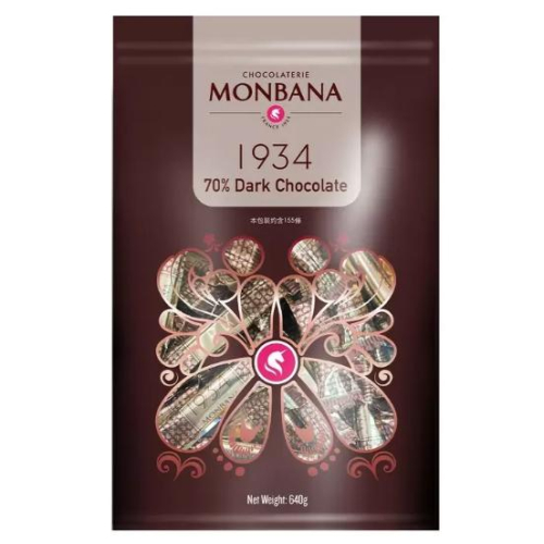 愛的小舖-Monbana 1934 70%迦納黑巧克力條 640公克 效期： 2025年10月份