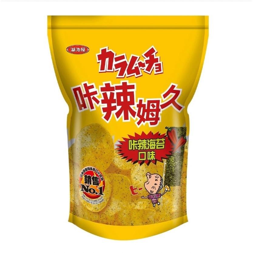 愛的小舖-湖池屋卡辣姆久平切洋芋片卡辣海苔口味 500公克  效期： 2024年9月份-細節圖2